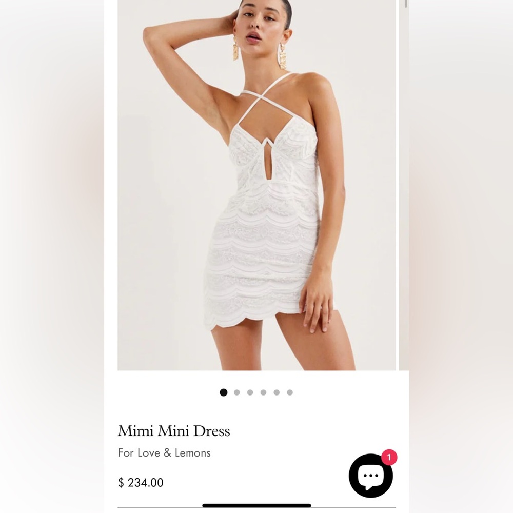 For Love & Lemons Mimi Mini Dress
